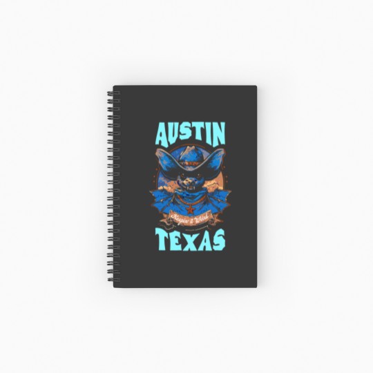 Discover Texas Pride Keep It Weird Austin Austin Bats Spiral Notebooks   Ruled Line