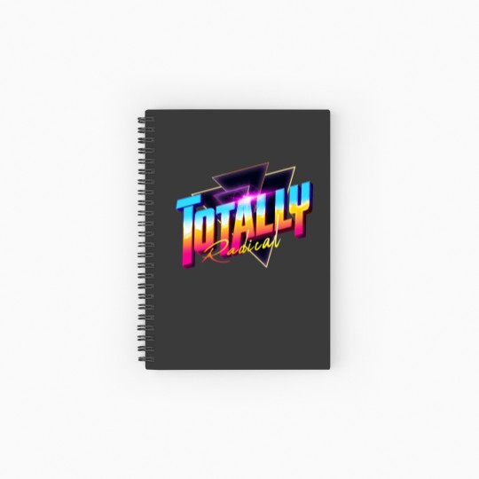 Discover Totally Radical 80s Synthwave Outrun Spiral Notebooks   Ruled Line