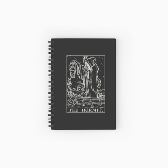 Discover Gothic Hermit Tarot Card Halloween Spiral Notebooks