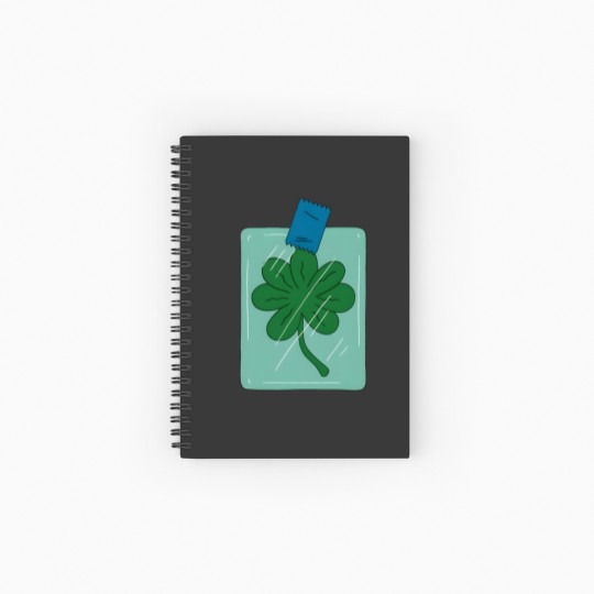 Discover Frys 7 leaf clover - Futurama Spiral Notebooks   Ruled Line