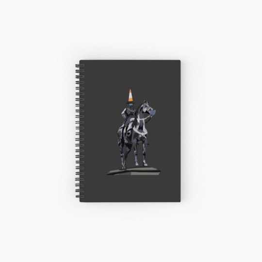 Discover Duke of Wellington Statue Wearing Face Masks Spiral Notebooks   Ruled Line