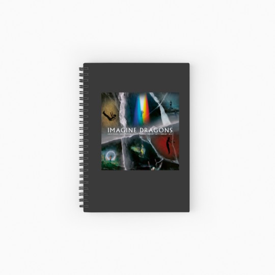 Discover Imagine Dragon Albums Spiral Notebooks   Ruled Line, Imagine Dragon Tour 2024 Spiral Notebooks   Ruled Line