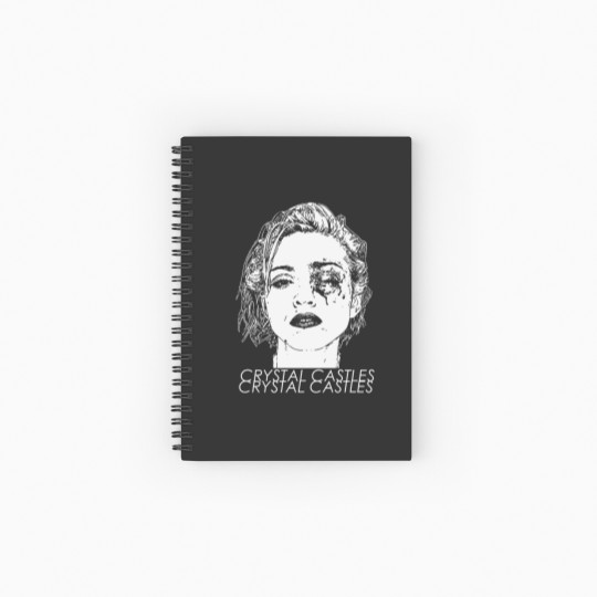 Discover Crystal Castles - Madonna Bruised Unisex Spiral Notebooks   Ruled Line Full Size S to 5XL