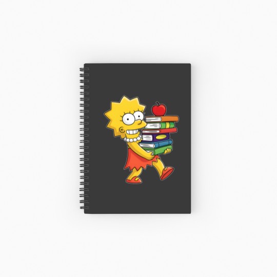 Discover The Simpsons Lisa Simpson Saxophone Spiral Notebooks   Ruled Line