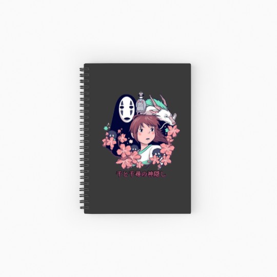 Discover Vintage 90s Spirited Away Spiral Ruled Notebook