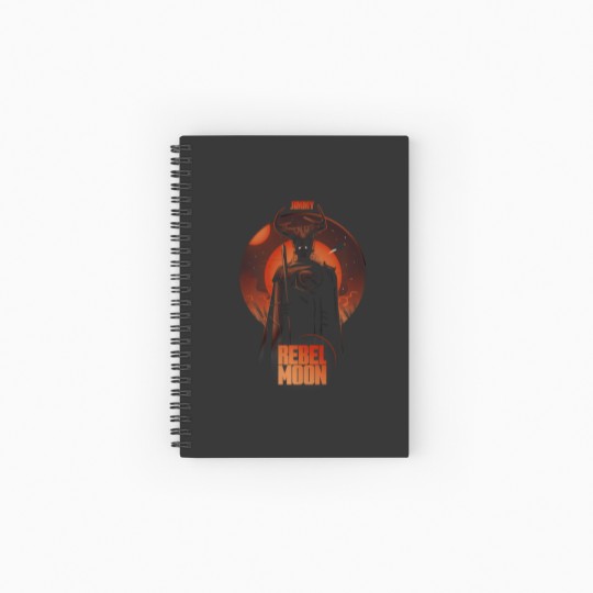 Discover rebel moon red galactic jimmy celestial silhouette poster premium t Spiral Notebooks   Ruled Line