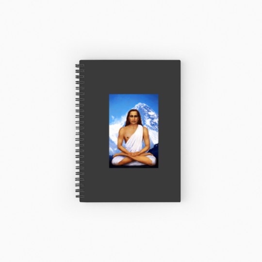 Discover Mahavatar Babaji In Lotus Posture In Himalayas 904 Spiral Notebooks   Ruled Line