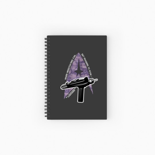 Discover Set phasers to stun 1 Spiral Notebooks   Ruled Line