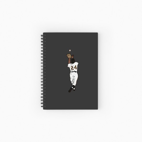 Discover Willie Mays “The Catch” Baseball Spiral Notebooks   Ruled Line