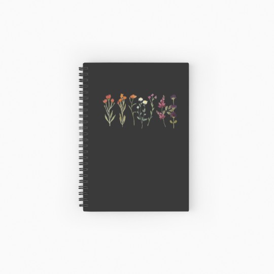 Discover SUBTLE LESBIAN PRIDE Spiral Notebooks   Ruled Line, Lesbian Wildflowers