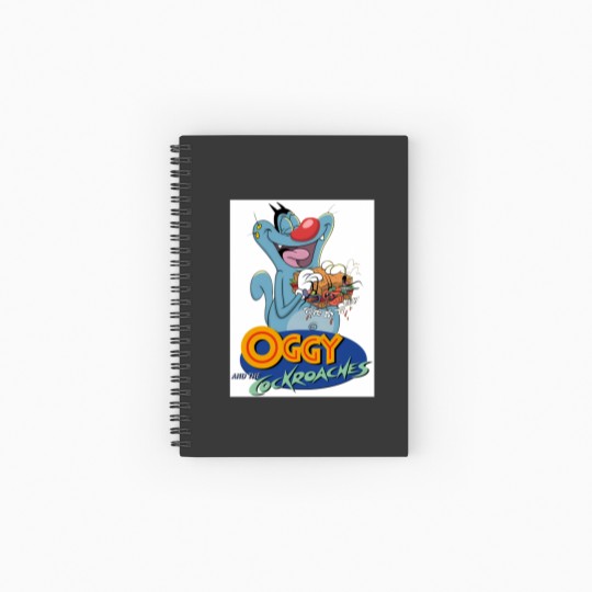 Discover Oggy and the cockroaches Spiral Notebooks   Ruled Line