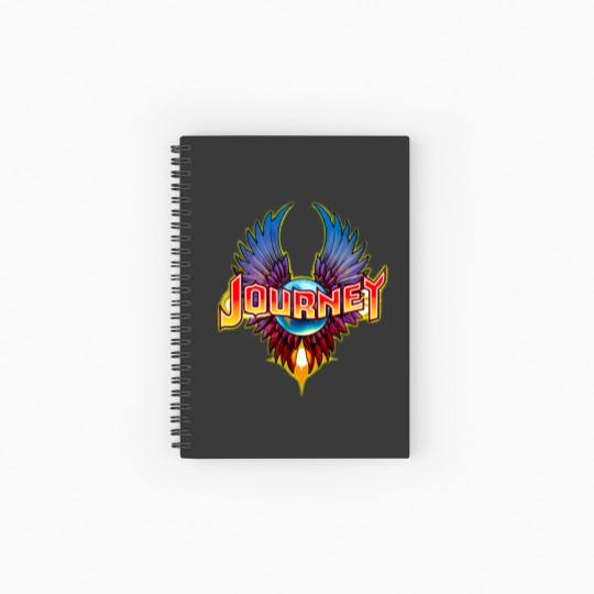 Discover Journey Infinity Wings Spiral Notebooks   Ruled Line Rock n Roll Band Vintage 1717 Spiral Notebooks   Ruled Line