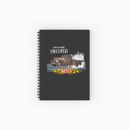 Discover Ole Heavy Ziptie Heifer Jj D Boss Memphis Street Racing Outlaws Street Spiral Notebooks   Ruled Line