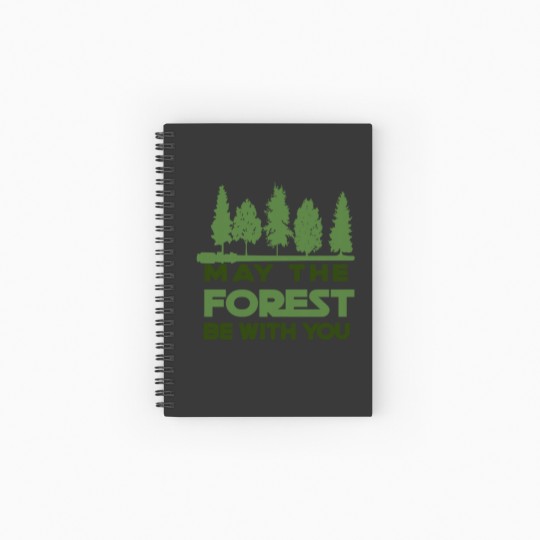 Discover May the Forest be With you Spiral Notebooks   Ruled Line