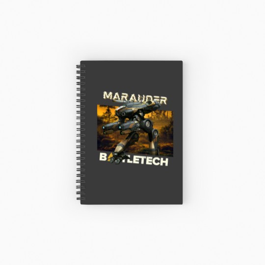 Discover Battletech MechWarrior - Unleash the Mech Fury - Battletech - Spiral Notebooks   Ruled Line