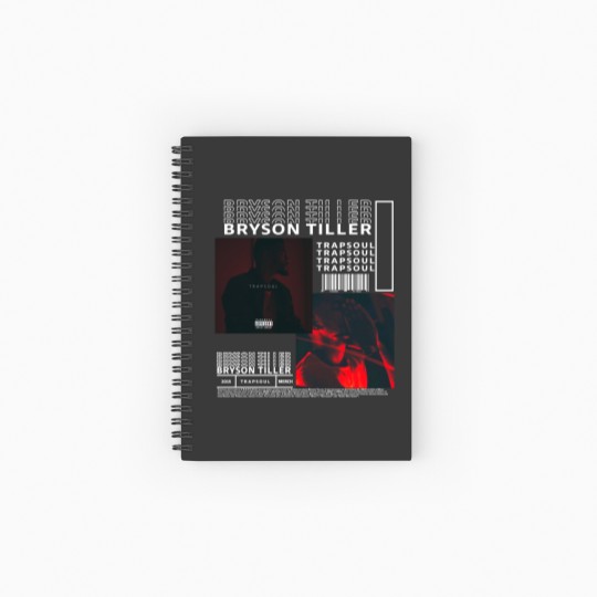 Discover Bryson Tiller Music Album Spiral Notebooks   Ruled Line, Merch Vintage Trapsoul For Lovers Rapper Spiral Notebooks   Ruled Line