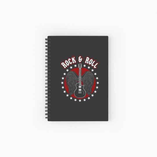Discover Rock and Roll Rock 'n Roll Music Concert Spiral Notebooks   Ruled Line