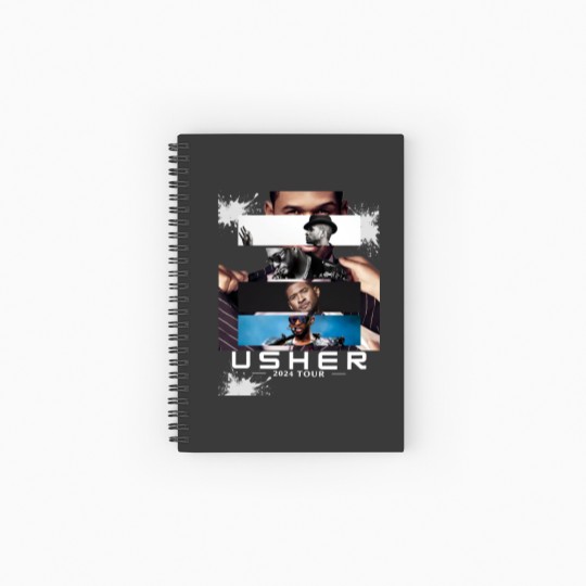 Discover Usher 2024 Tour Spiral Notebooks   Ruled Line
