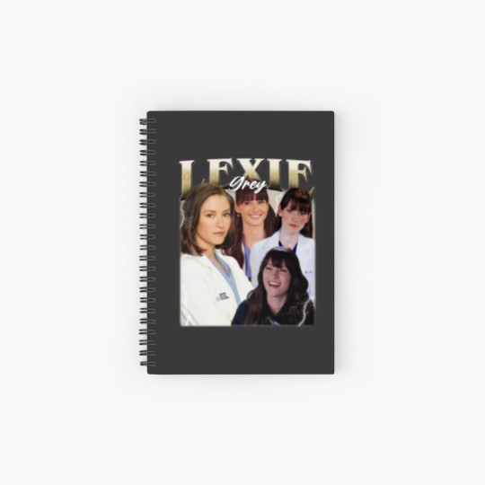 Discover Lexie Grey Vintage Spiral Notebooks   Ruled Line, Gift For Woman and Man Unisex Spiral Notebooks   Ruled Line