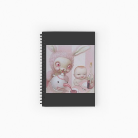 Discover mark ryden pink bunny Spiral Notebooks   Ruled Line