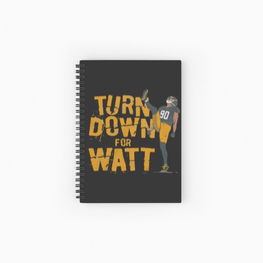 Discover TJ Watt Turn Down For Watt Spiral Notebooks   Ruled Line