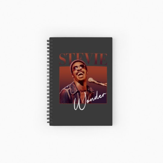 Discover New  Stevie Wonder Spiral Notebooks   Ruled Line Gift Funny Men All Size Spiral Notebooks   Ruled Line