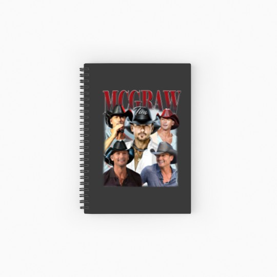 Discover Tim McGraw Vintage Spiral Notebooks   Ruled Line, Gift For Women and Man Spiral Notebooks   Ruled Line