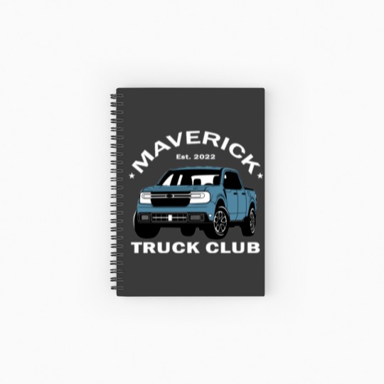 Discover Maverick Truck Club - Area 51 Spiral Notebooks   Ruled Line