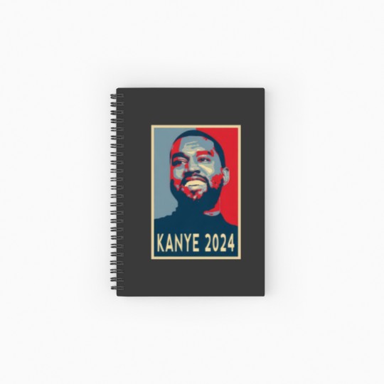 Discover Kanye 2024 President Spiral Notebooks   Ruled Line, Kanye For President 2024 Spiral Notebooks   Ruled Line