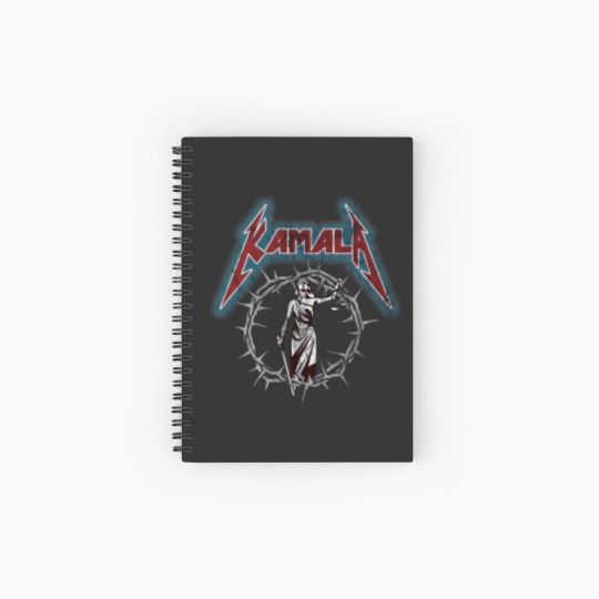 Discover Kamala Harris Rock Band Spiral Notebooks   Ruled Line