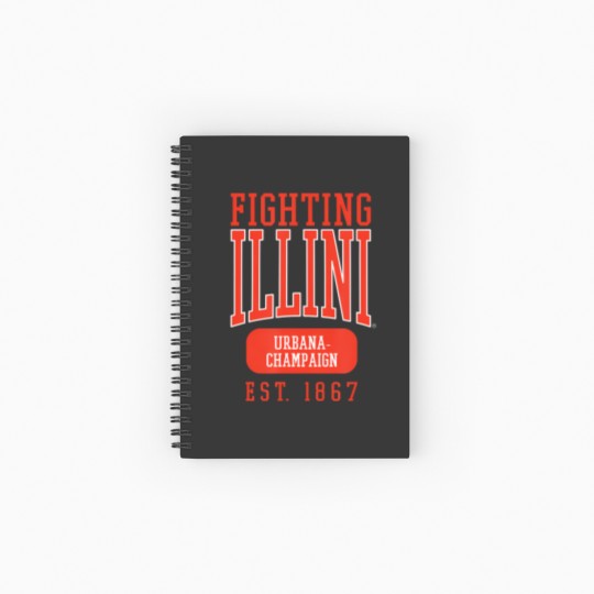 Discover 70 University Of Illinois Fighting Illini Founded Date Spiral Notebooks   Ruled Line Spiral Notebooks   Ruled Line