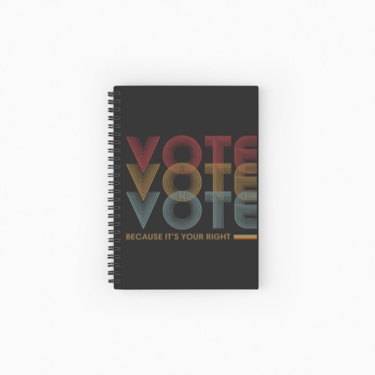 Discover Election 24 Ruled Line Spiral Notebook for Activists