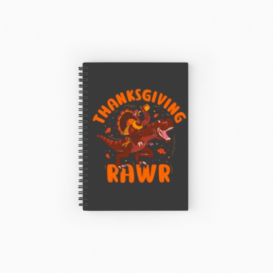 Discover Thanksgiving Thanksgiving Rawr Spiral Notebooks   Ruled Line