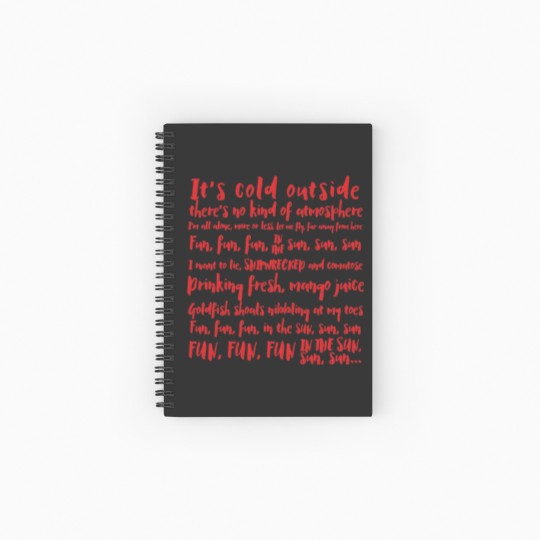 Discover Red Dwarf Lyrics Spiral Notebooks   Ruled Line
