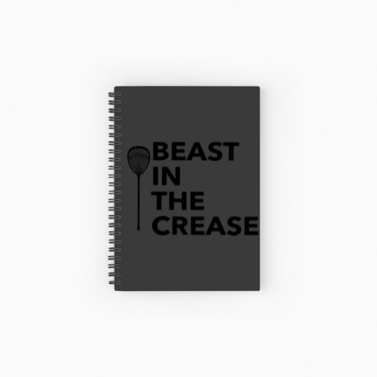 Discover Lacrosse Goalie Beast In The Crease Spiral Notebooks   Ruled Line