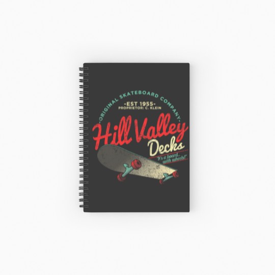 Discover Hill Valley Decks Original Skateboard Company Spiral Notebooks   Ruled Line
