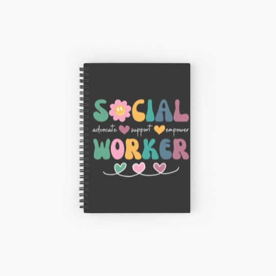 Discover Social Worker Graduation Spiral Notebook