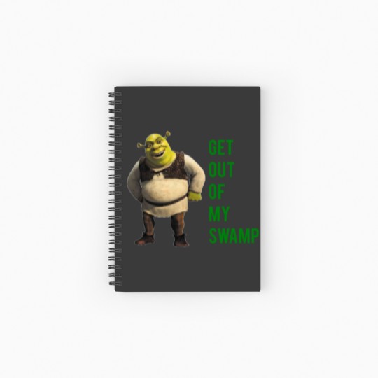 Discover Get out of my swamp Spiral Notebooks   Ruled Line