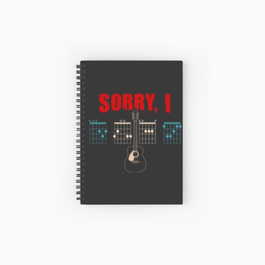 Discover Funny Guitar Message Chords Idgaf Guitarist Chord Spiral Notebooks   Ruled Line