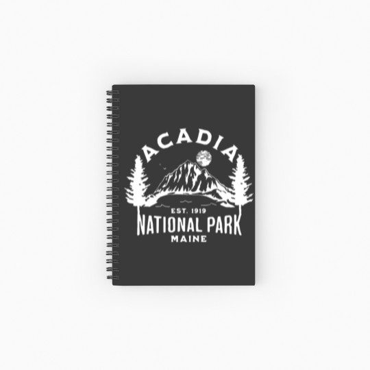 Discover Acadia National Park  Acadia Park  Acadia Maine  Acadia Trip  Acadia Camping 800 Spiral Notebooks   Ruled Line
