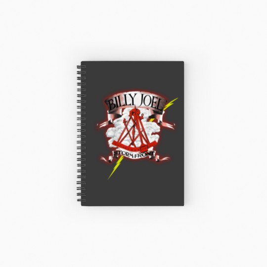 Discover 1990 Billy Joel Storm Front, Only The Good Die Young Vintage Spiral Notebooks   Ruled Line