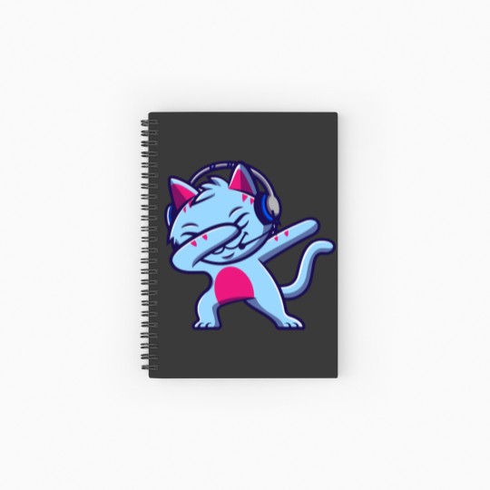 Discover Gravycatman Cat Dab Spiral Notebooks   Ruled Line