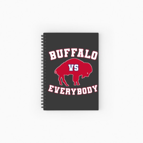 Discover buffalo vs everybody Spiral Notebooks   Ruled Line