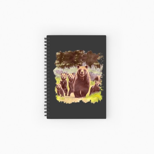 Discover Grizzly 399 And Quad Spiral Notebooks   Ruled Line