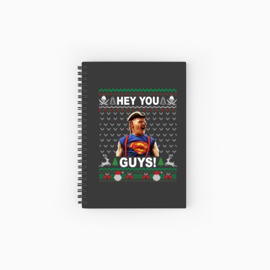 Discover Hey You Guys Movie Quotes Spiral Notebooks   Ruled Line, Sloth Goonies Funny Christmas Spiral Notebooks   Ruled Line