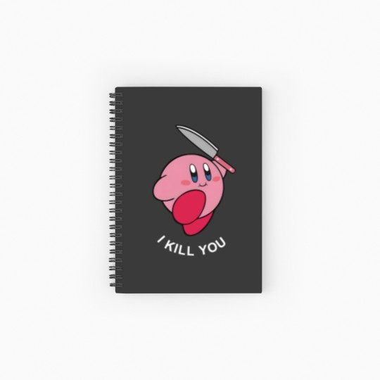 Discover Kirby I Kill You Embroidered Spiral Notebooks   Ruled Line