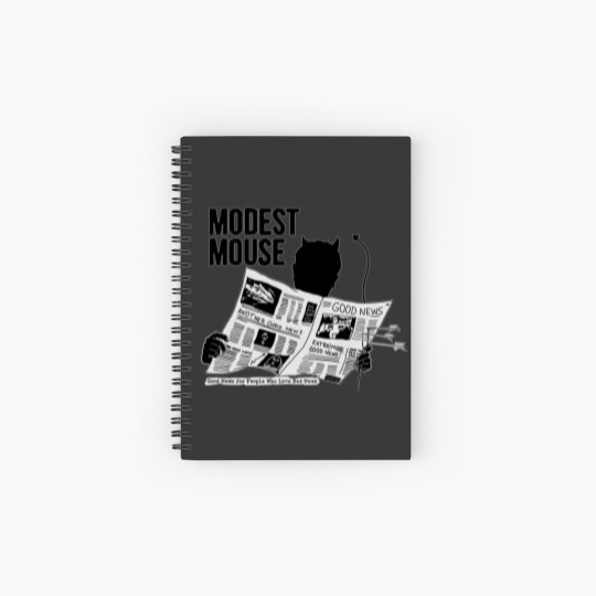 Discover Modest Mouse - Good News for People Who Love Bad News Spiral Notebooks   Ruled Line