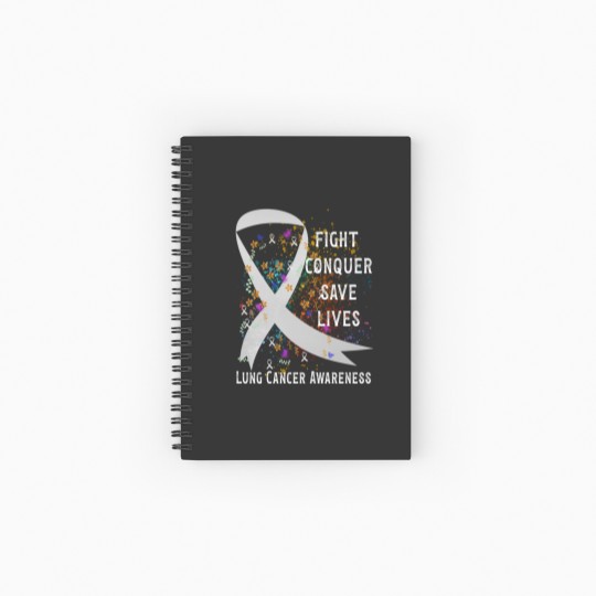 Discover Lung Cancer - Lung Cancer Awareness - Spiral Notebooks   Ruled Line