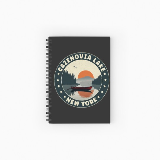 Discover Cazenovia Lake Cazenovia Lake New York Sunset Spiral Notebooks   Ruled Line