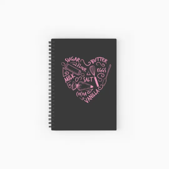 Discover Bakers Spiral Notebooks   Ruled Line Love Baking